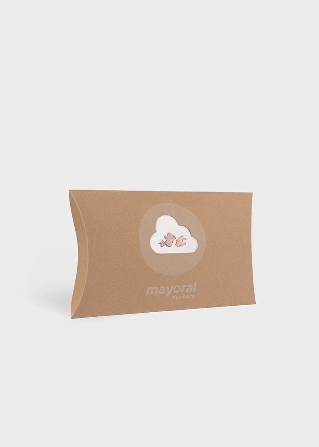 Pagliaccetto 3 pezzi unisex neonati Mayoral Newborn Coniglietti Mayoral Bianco