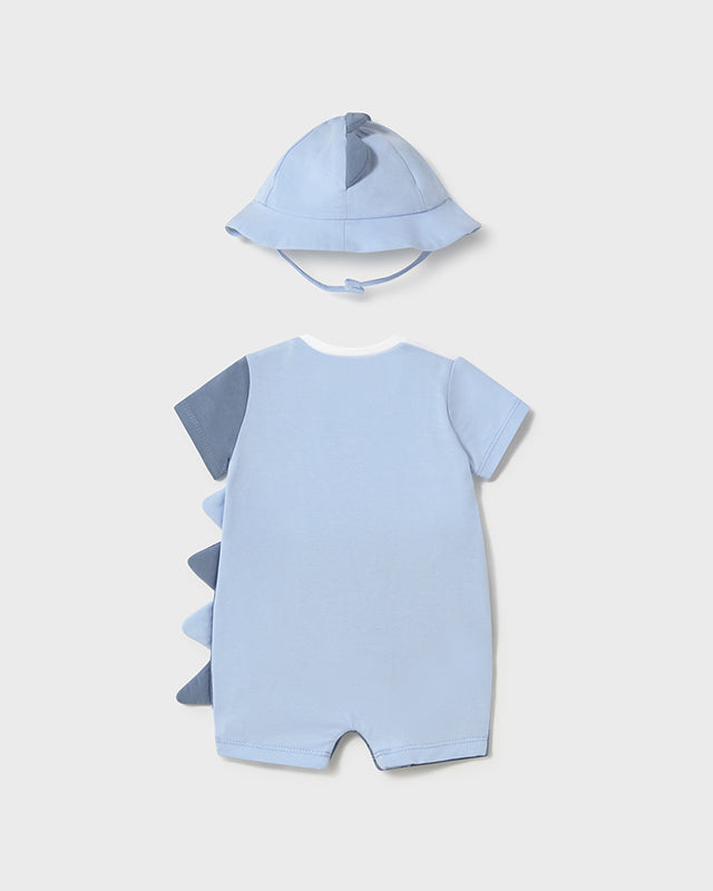 Pagliaccetto cappello neonato Mayoral Newborn dinosauro azzurri Mayoral Azzurro