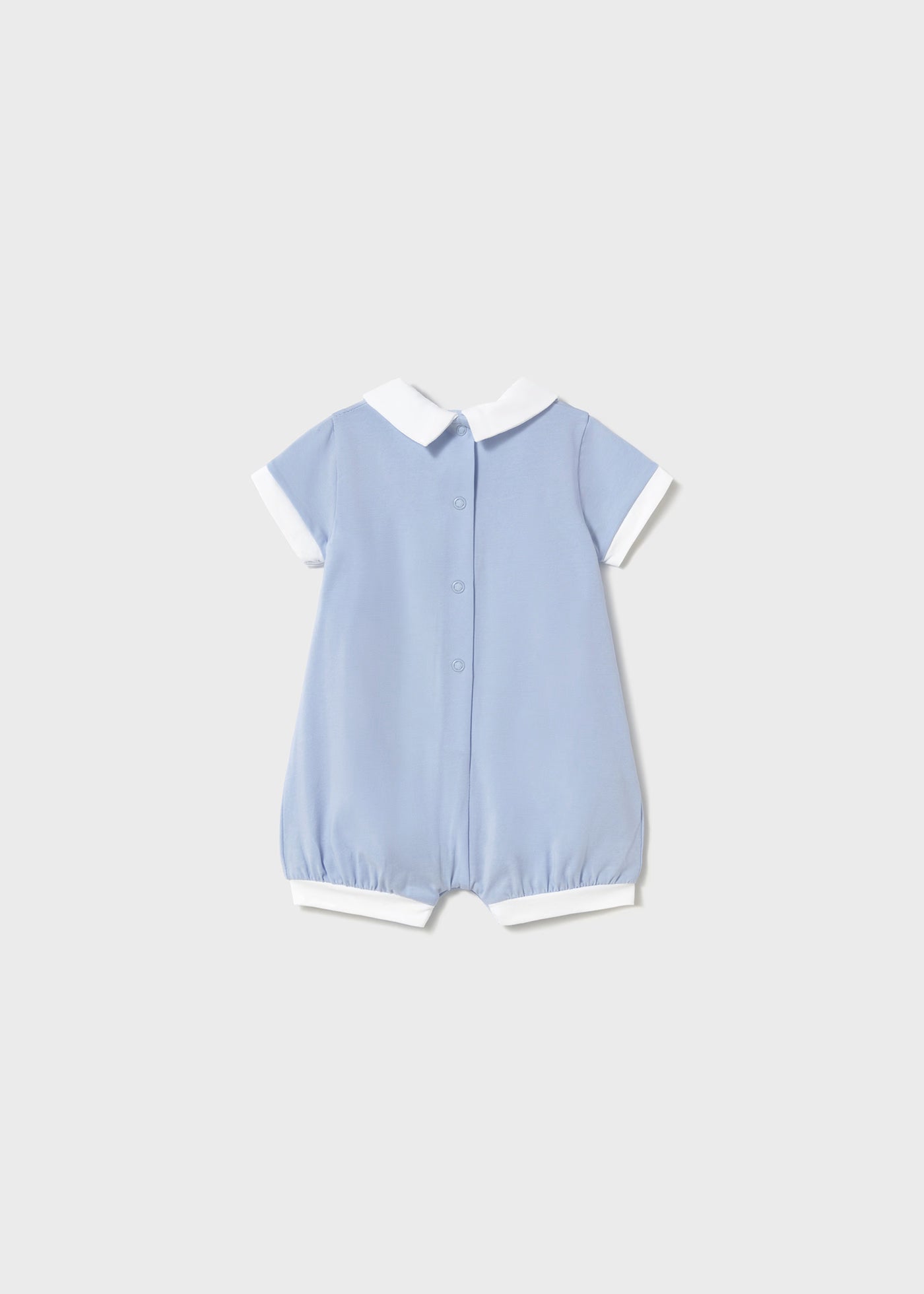 Pagliaccetto ricamo castello neonato Mayoral Newborn azzurro Mayoral Azzurro