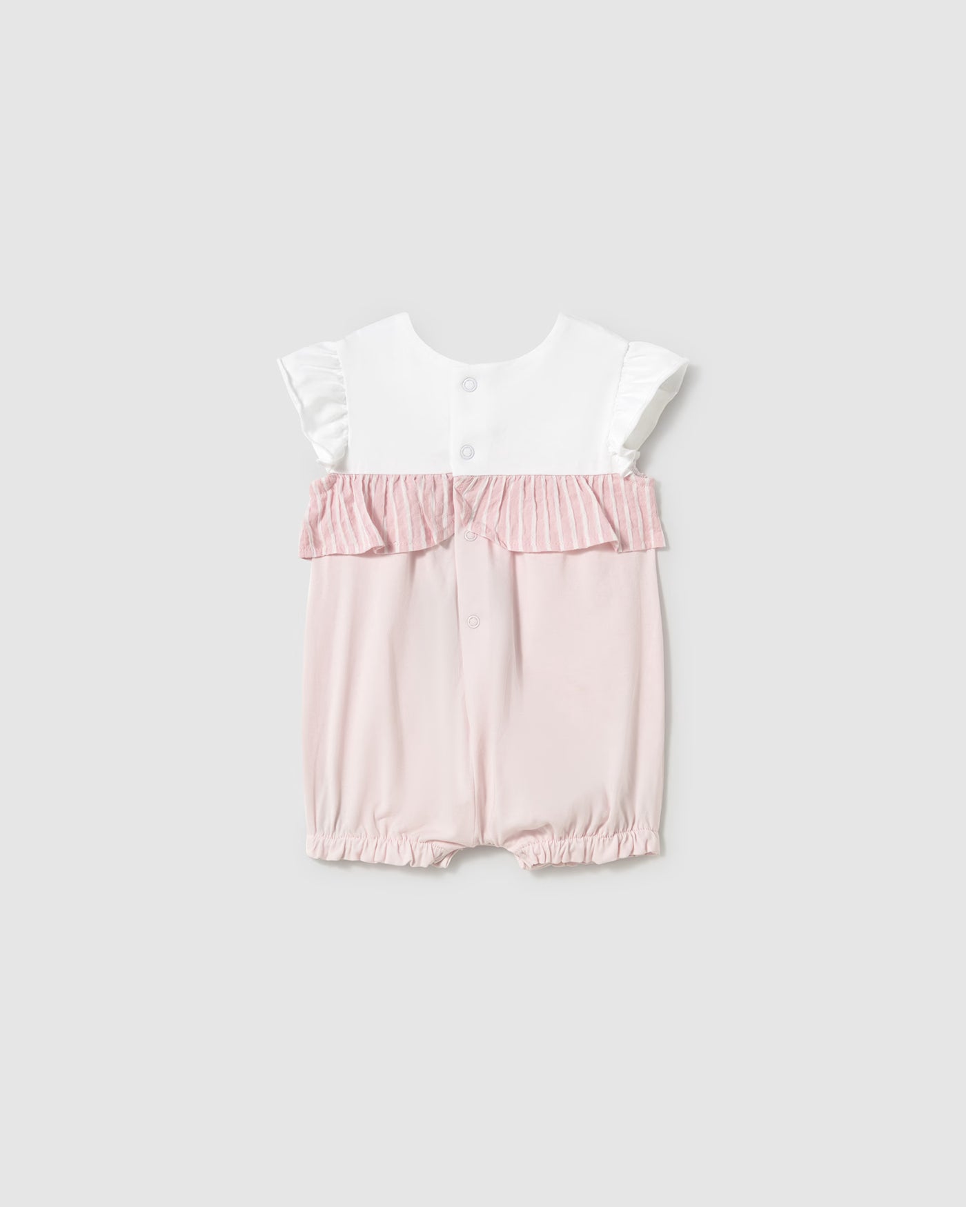 Pagliaccetto dettagli righe neonata Mayoral Newborn rosa Mayoral Rosa