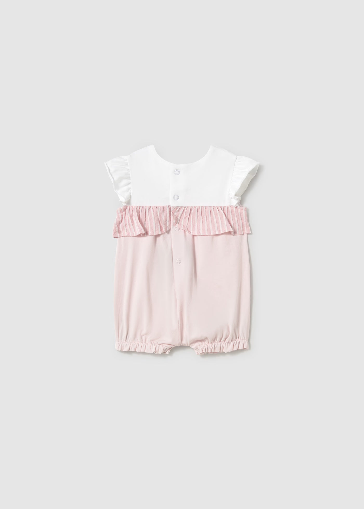 Pagliaccetto dettagli righe neonata Mayoral Newborn rosa Mayoral Rosa