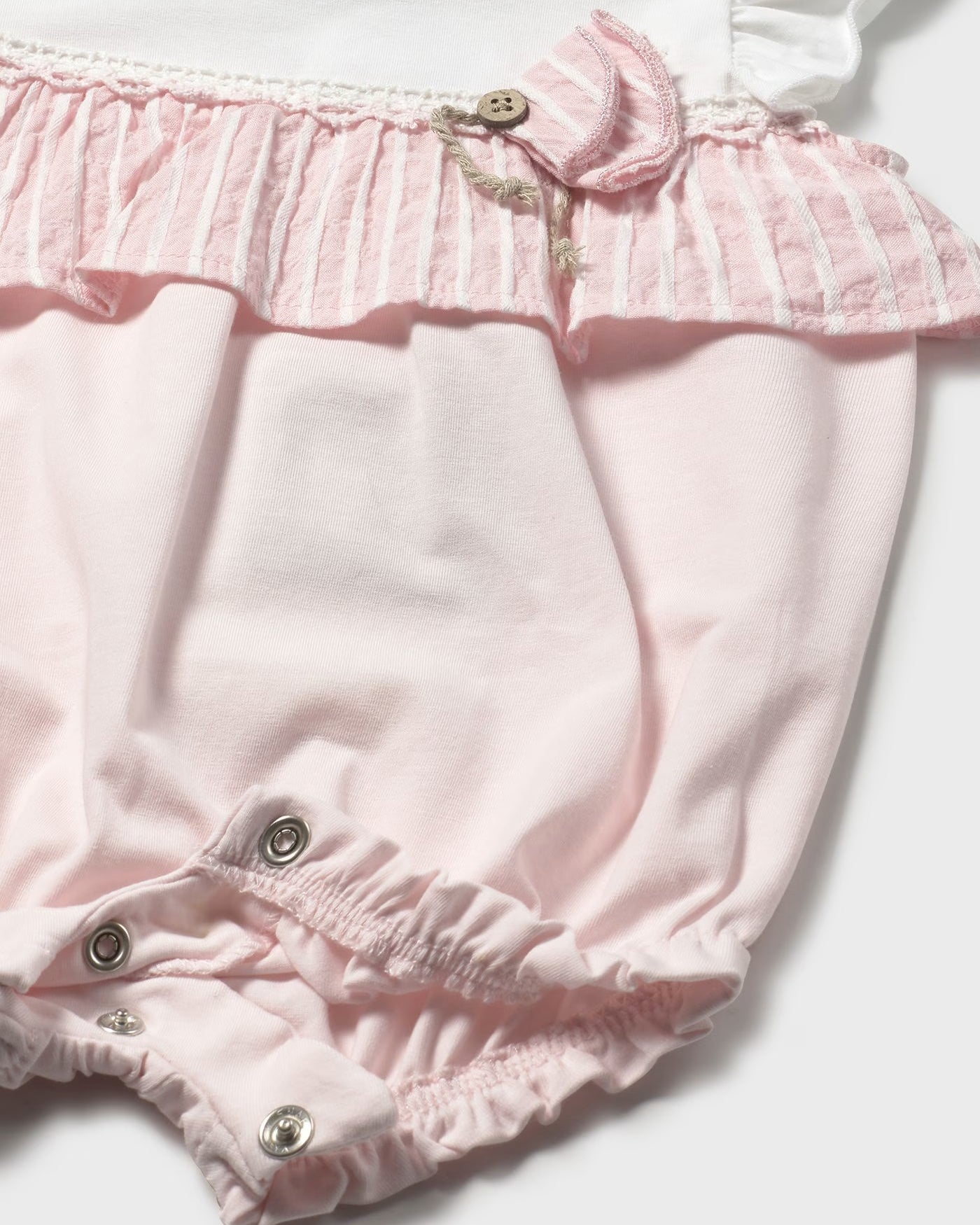 Pagliaccetto dettagli righe neonata Mayoral Newborn rosa Mayoral Rosa