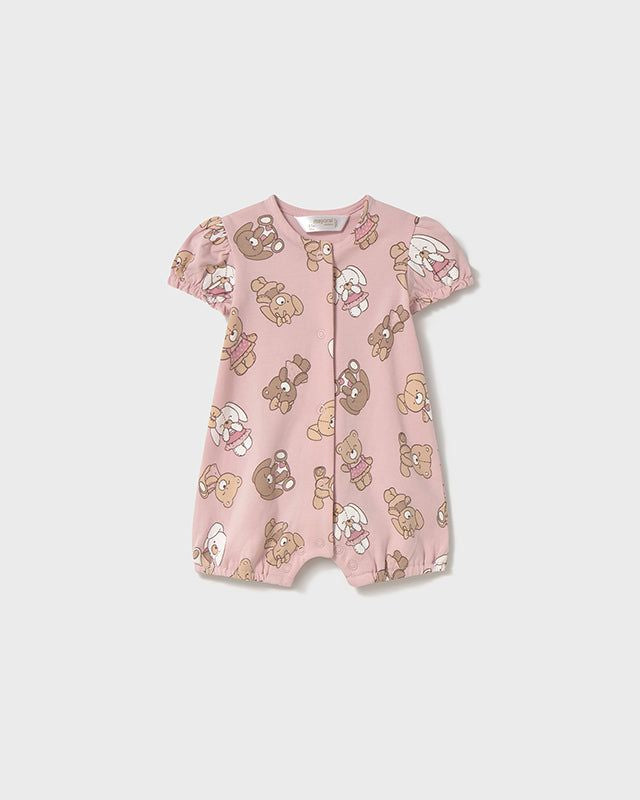 Pagliaccetto neonata Mayoral Newborn grafica orsetti rosa Mayoral Rosa