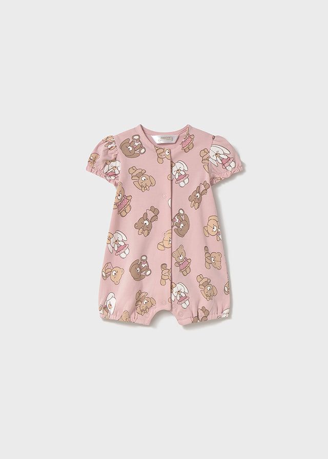 Pagliaccetto neonata Mayoral Newborn grafica orsetti rosa Mayoral Rosa