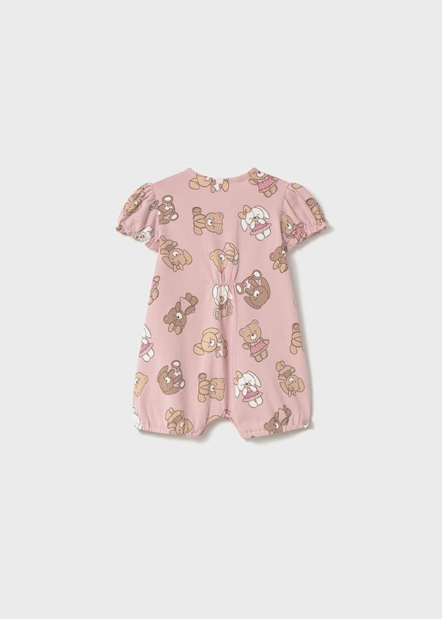 Pagliaccetto neonata Mayoral Newborn grafica orsetti rosa Mayoral Rosa