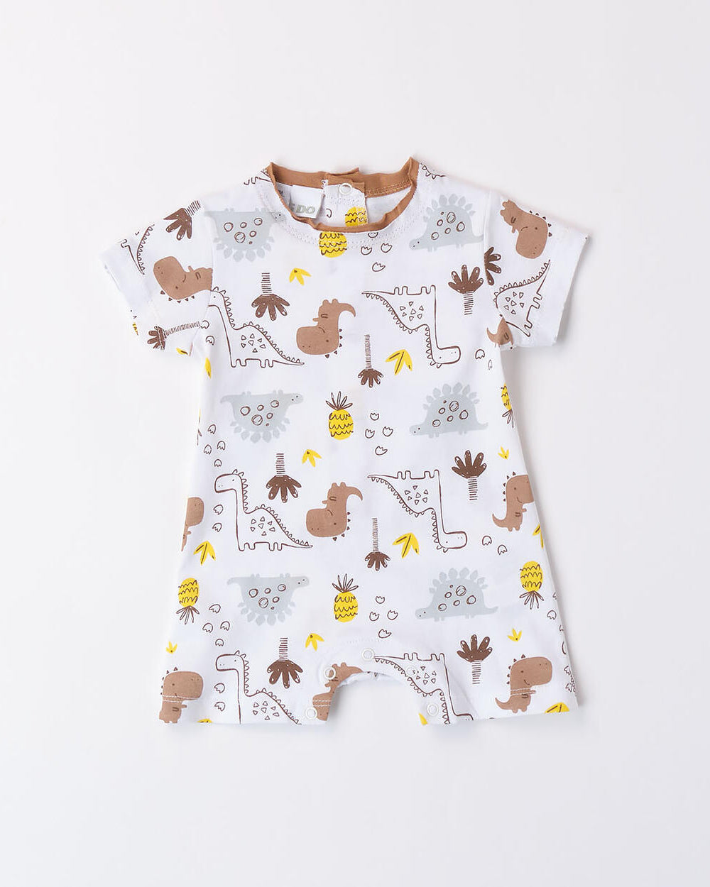 Pagliaccetto neonato iDO Dinosauri bianco e cacao iDO Bianco