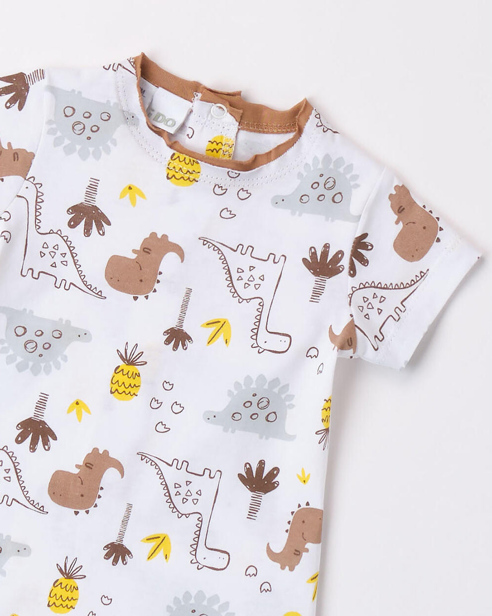 Pagliaccetto neonato iDO Dinosauri bianco e cacao iDO Bianco
