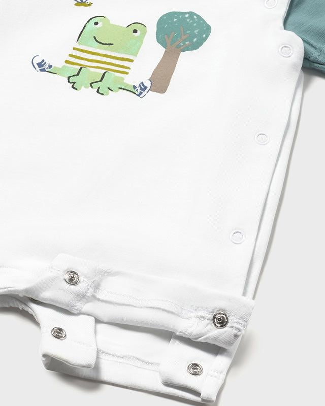 Pagliaccetto neonato Mayoral con coccodrillo e rana Mayoral 0-1 Mesi 55cm