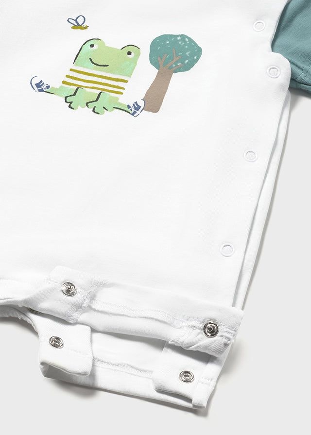 Pagliaccetto neonato Mayoral con coccodrillo e rana Mayoral 0-1 Mesi 55cm