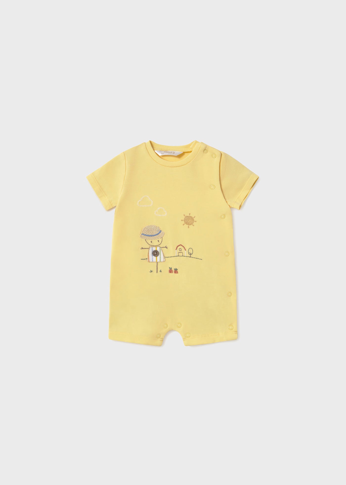 Pagliaccetto neonato Mayoral Newborn fantasia giallo Mayoral Bianco