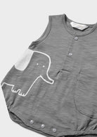 Pagliaccetto smanicato con cappello neonato Mayoral Newborn grigio - ErreGiModaBimbo