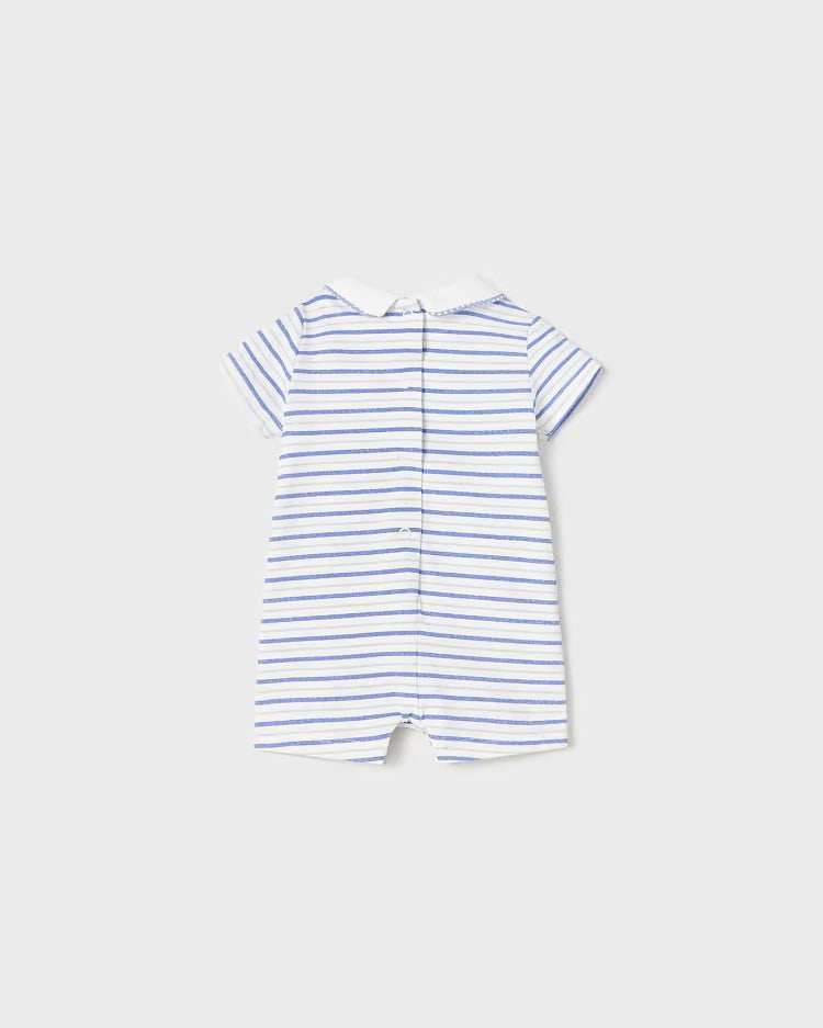 Paglieccetto motivo orsetto cotone neonato Mayoral Newborn righe royal - ErreGiModaBimbo