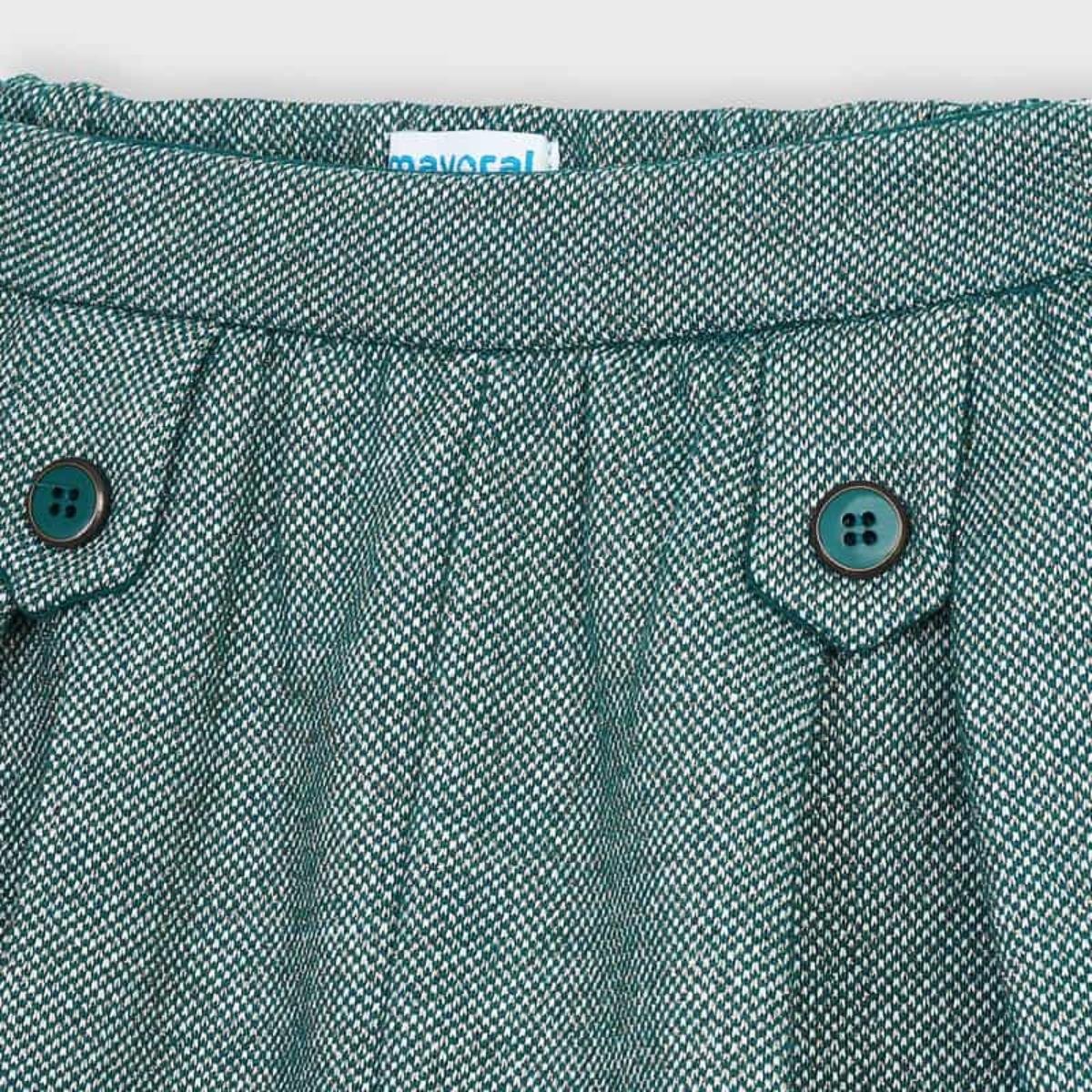Pantaloncini bermuda bambina Mayoral verde lurex - ErreGiModaBimbo