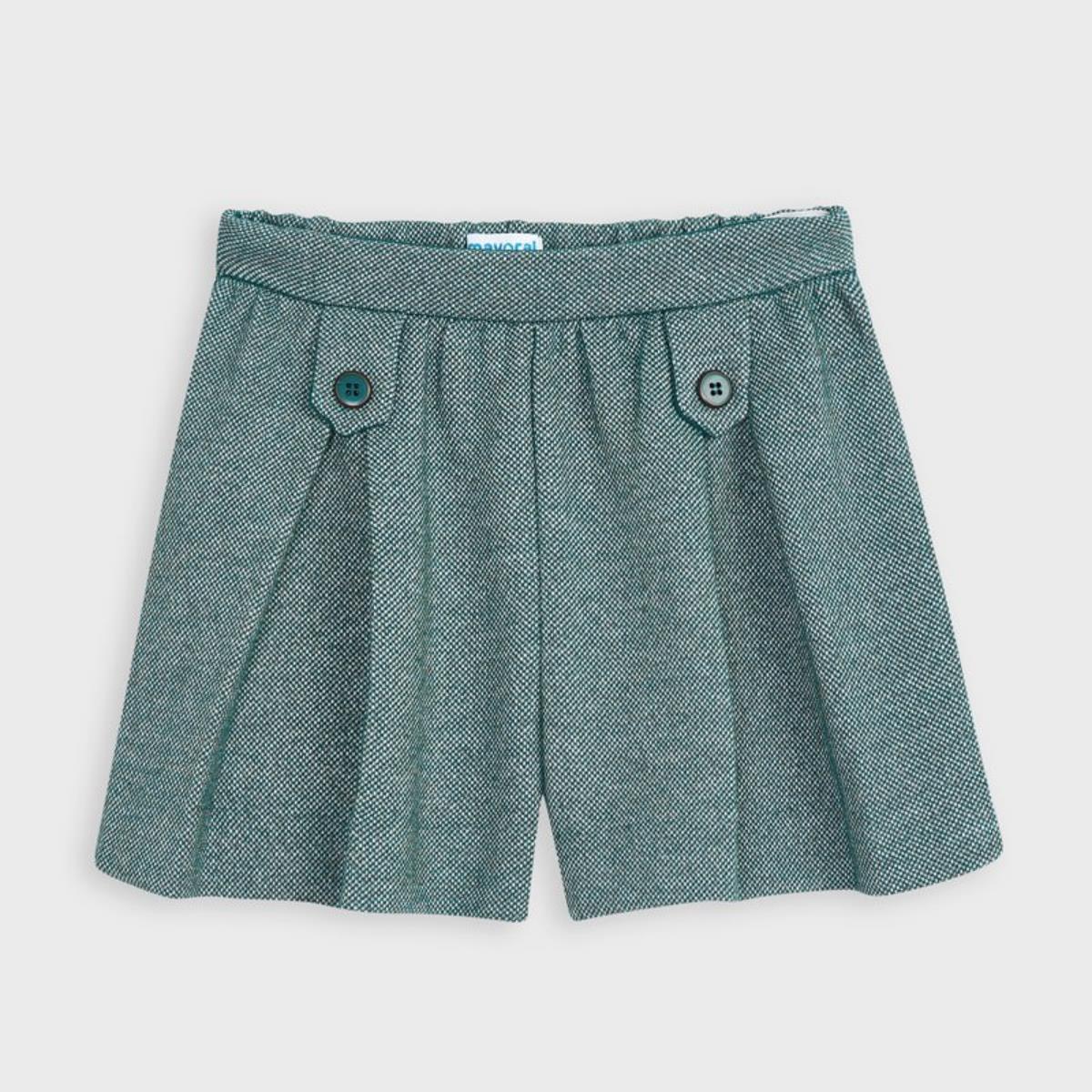 Pantaloncini bermuda bambina Mayoral verde lurex - ErreGiModaBimbo