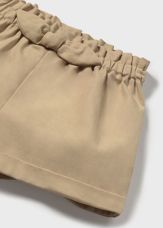 Pantaloncini fiocco neonata Mayoral Newborn beige biscotto Mayoral Beige