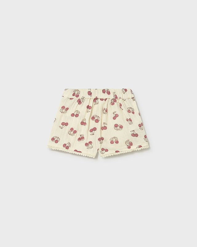 Pantaloncini neonata con stampa ciliegie Mayoral Mayoral 6 Mesi 68cm