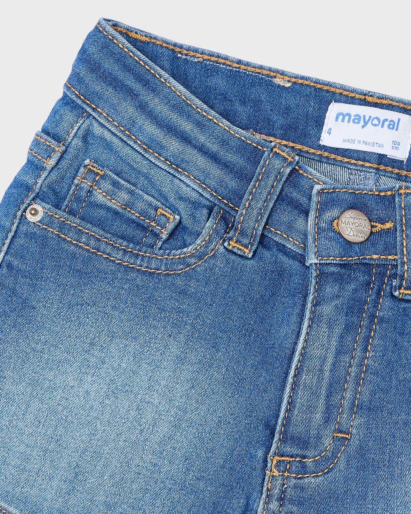 Pantaloncino bambina Mayoral blu jeans Mayoral 2 Anni 92cm