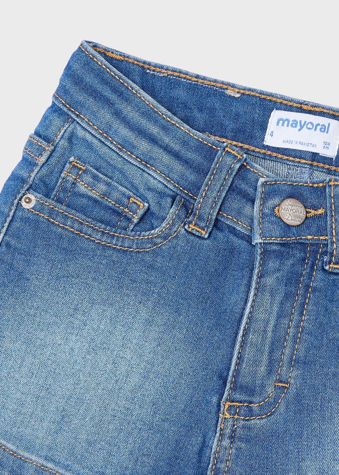 Pantaloncino bambina Mayoral blu jeans Mayoral 2 Anni 92cm