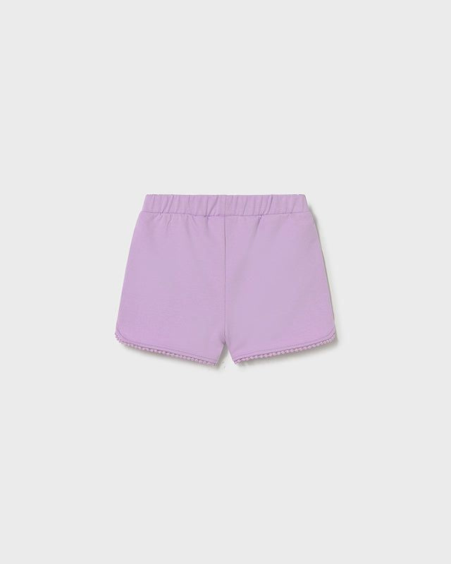 Pantaloncini neonata Mayoral basic in felpa lilla Mayoral 6 Mesi 68cm