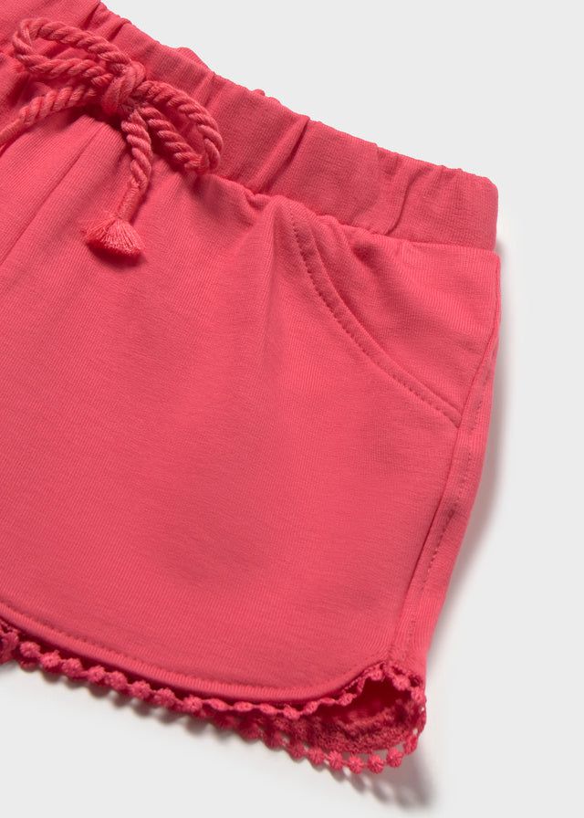 Pantaloncino neonata Mayoral rosa ibisco per primavera-estate Mayoral 6 Mesi 68cm