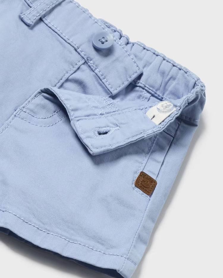 Pantaloncino fresco cotone neonato Mayoral Newborn Azzurro Mayoral Azzurro