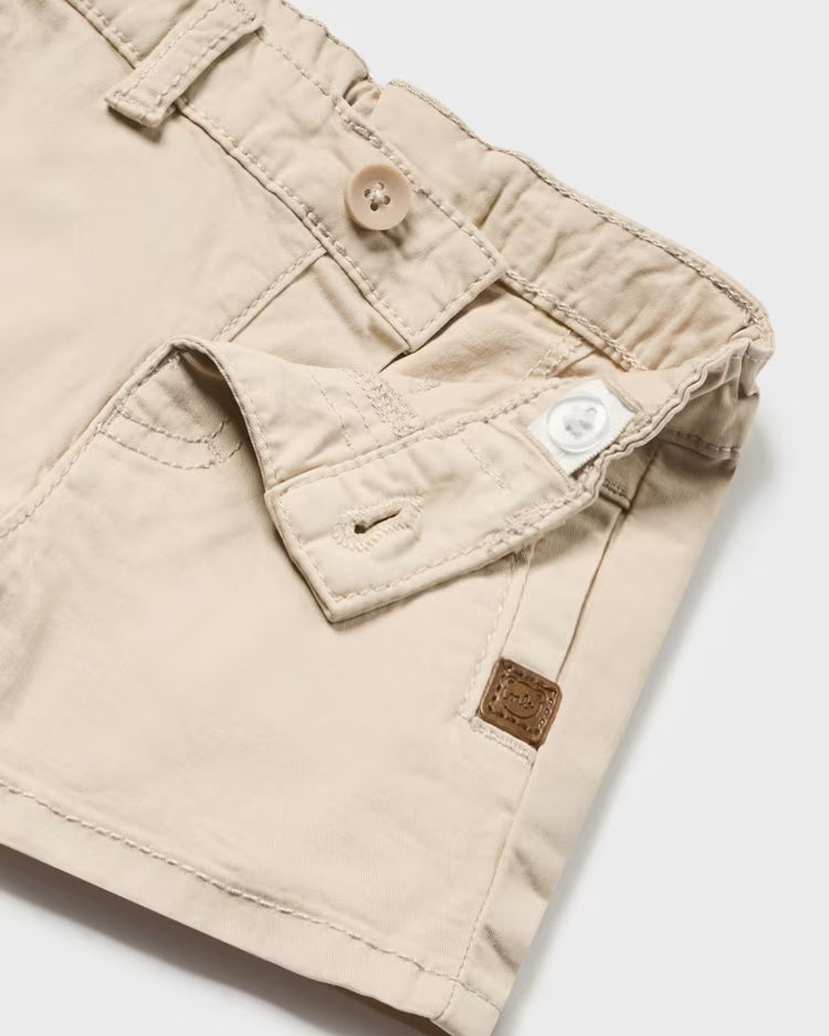 Pantaloncino fresco cotone neonato Mayoral Newborn Beige Mayoral Beige