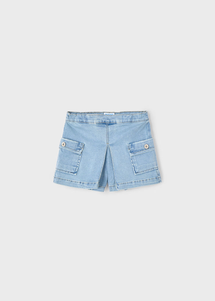 Pantaloncino cargo bambina Mayoral jeans chiaro Mayoral Jeans