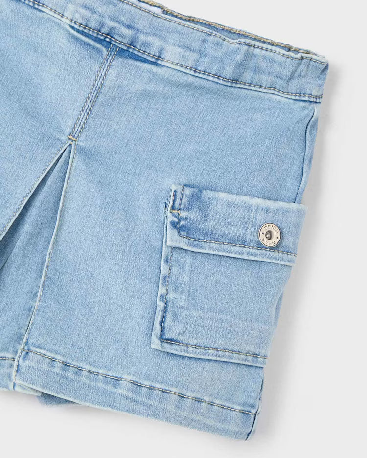 Pantaloncino cargo bambina Mayoral jeans chiaro Mayoral Jeans