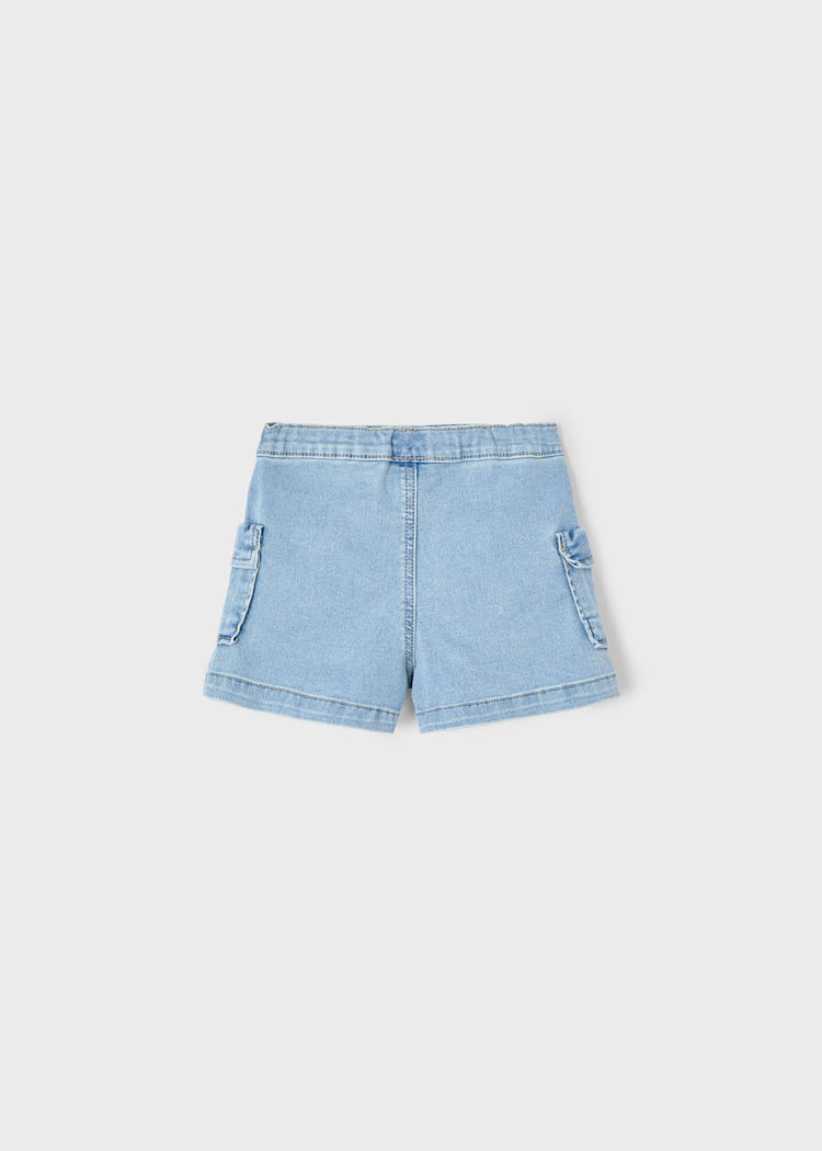 Pantaloncino cargo bambina Mayoral jeans chiaro Mayoral Jeans