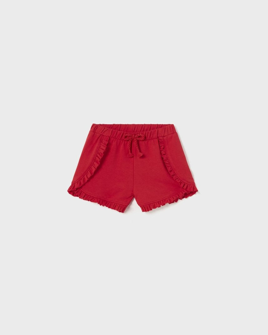 Pantaloncino cotone sostenibile neonata Mayoral rosso - ErreGiModaBimbo