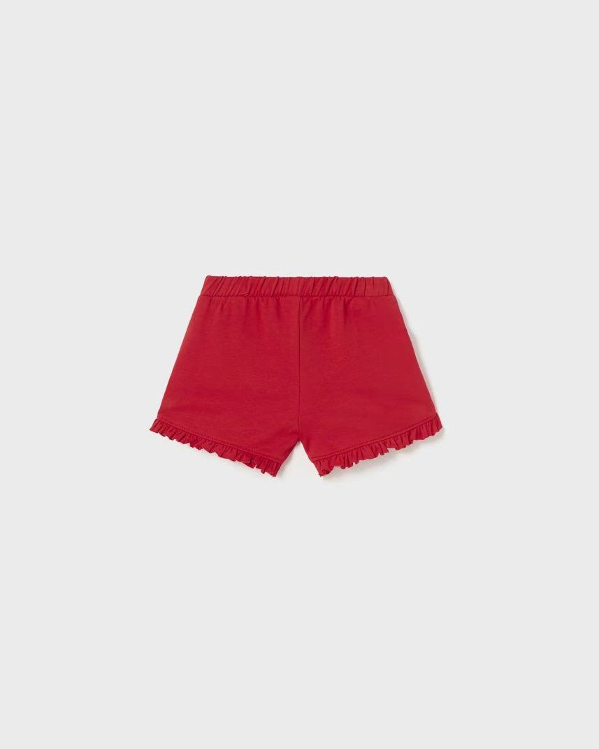 Pantaloncino cotone sostenibile neonata Mayoral rosso - ErreGiModaBimbo