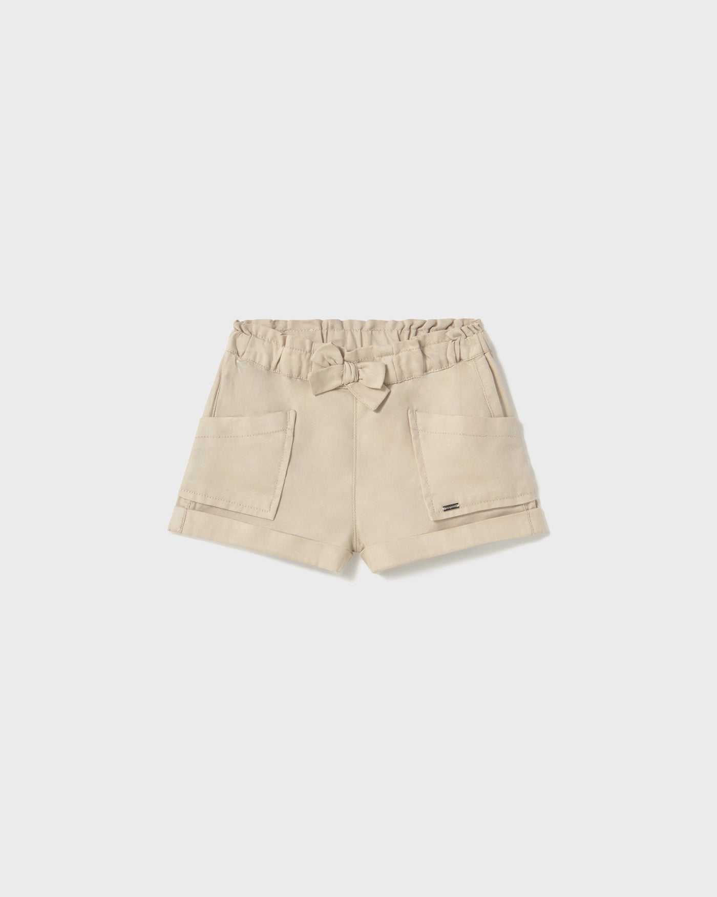 Pantaloncino fiocco neonata Mayoral beige chiaro Mayoral Beige