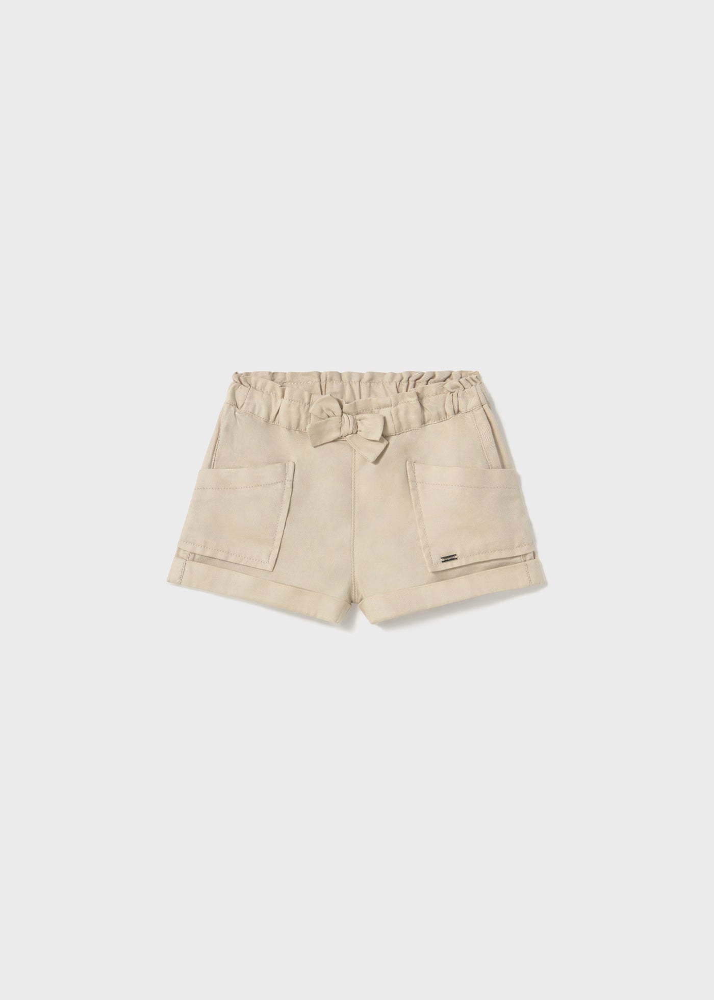 Pantaloncino fiocco neonata Mayoral beige chiaro Mayoral Beige