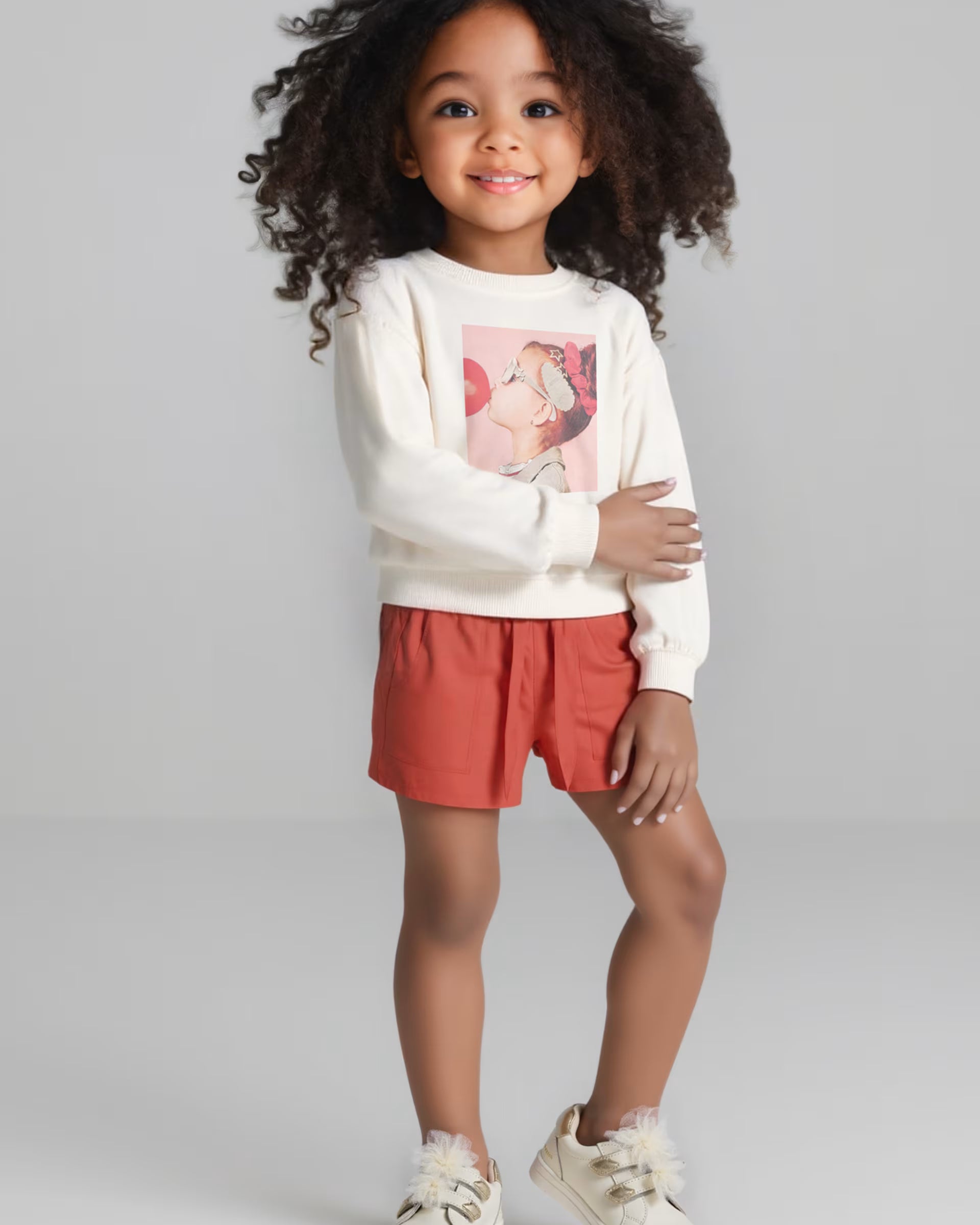 Pantaloncino fresco Lyocel bambina Mayoral color mattone Mayoral 2 Anni 92cm