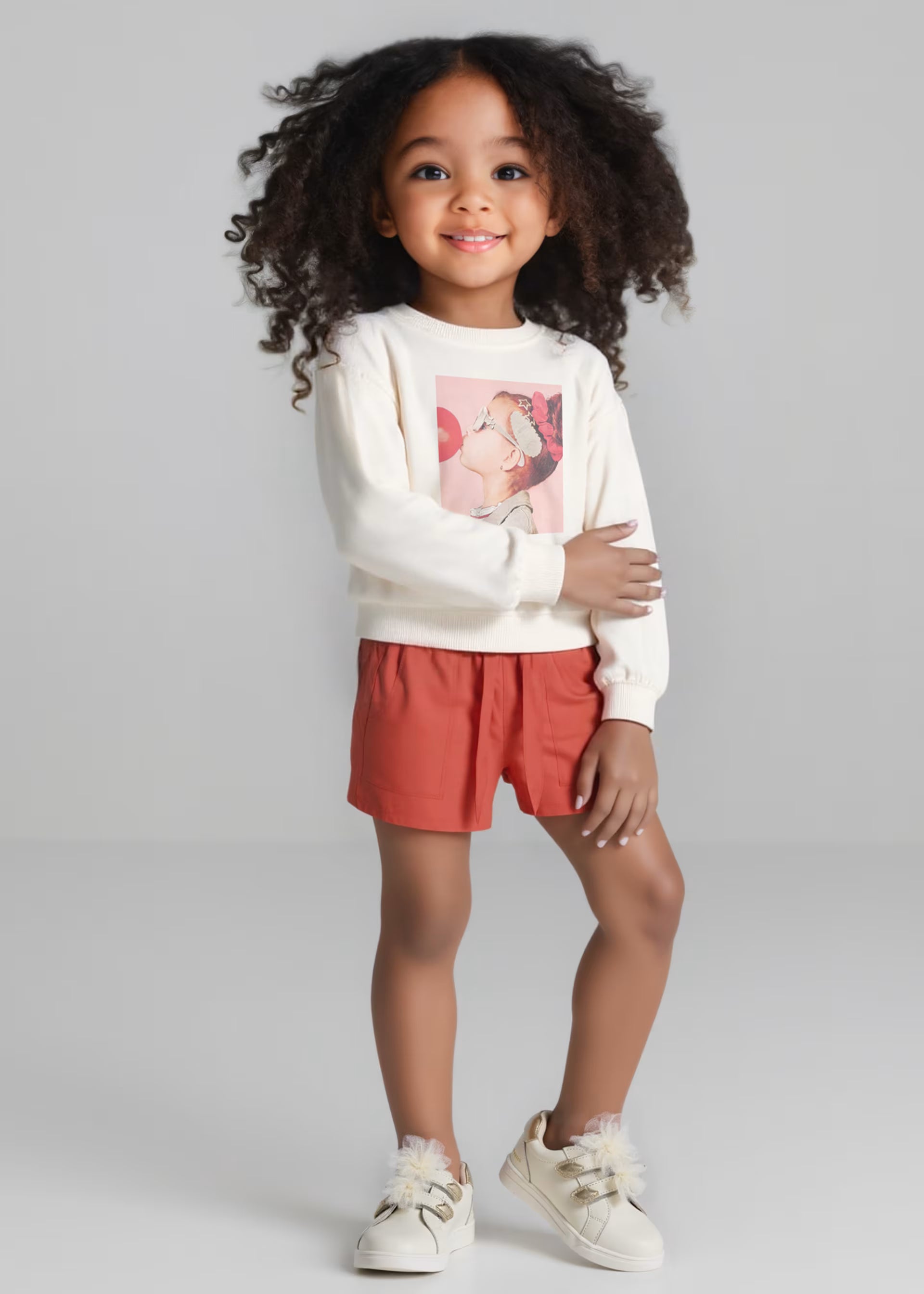 Pantaloncino fresco Lyocel bambina Mayoral color mattone Mayoral 2 Anni 92cm