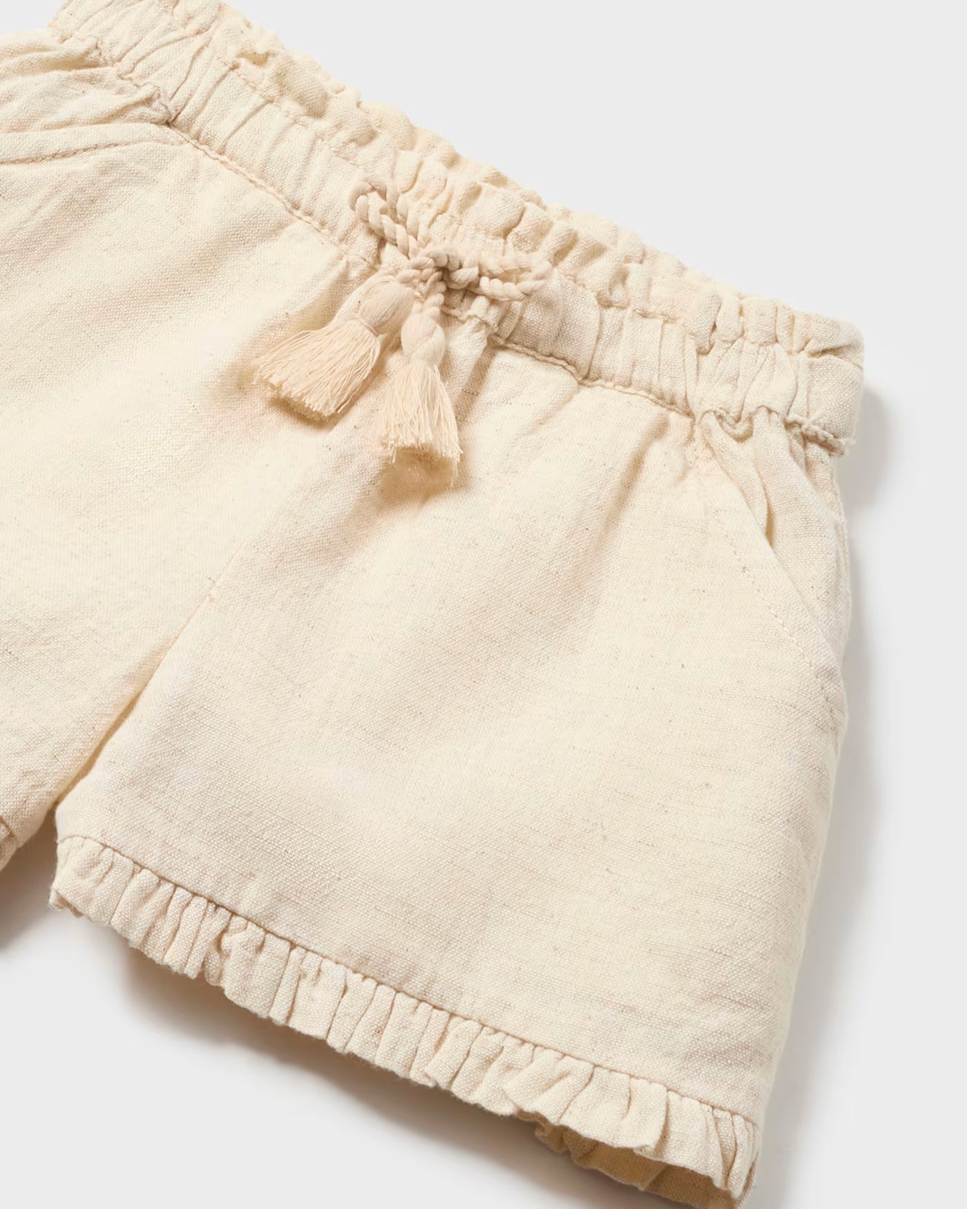 Pantaloncino effetto lino neonata Mayoral cecio Mayoral Cecio