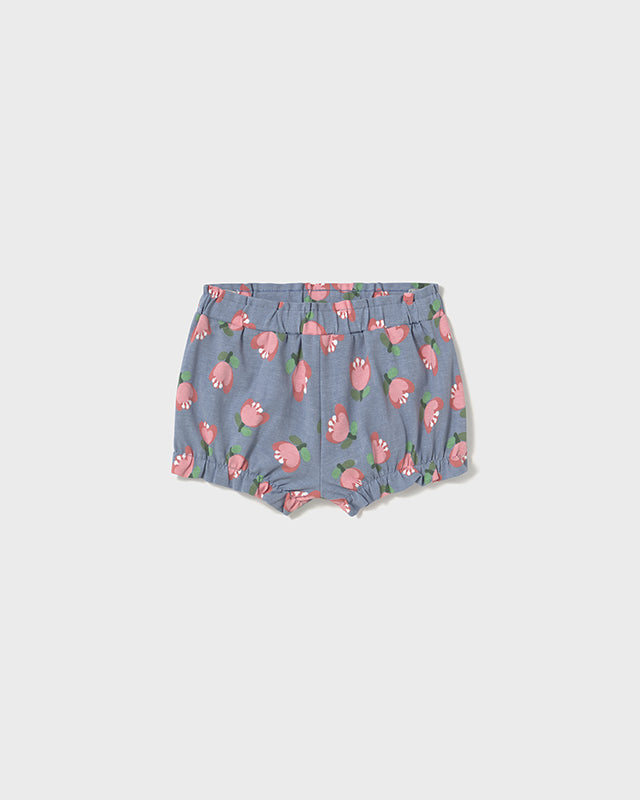 Pantaloncino neonata Mayoral azzurro mele Mayoral Azzurro