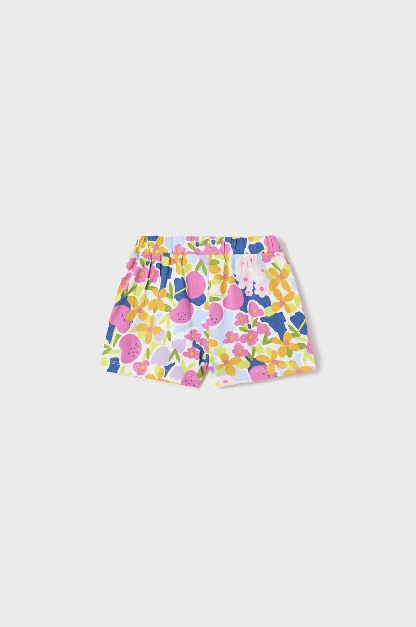 Pantaloncino neonata Mayoral floreale e righe blu marino Mayoral 6 Mesi 68cm
