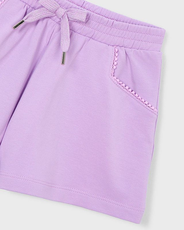 Pantaloncini Bambina Mayoral in Felpa Lilla Mayoral 2 Anni 92cm