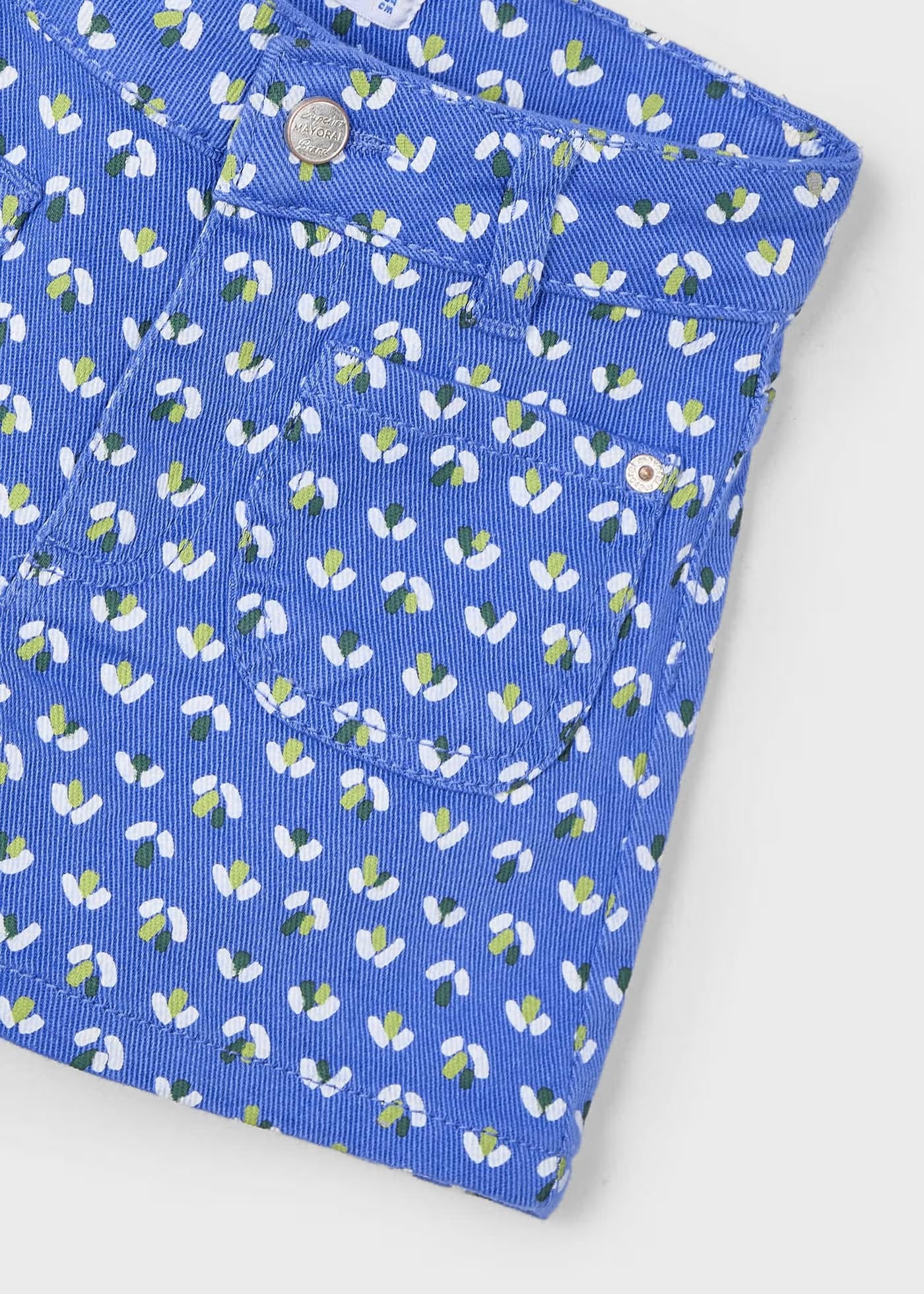 Pantaloncino stampato bambina Mayoral blu indaco fantasia Mayoral Indaco