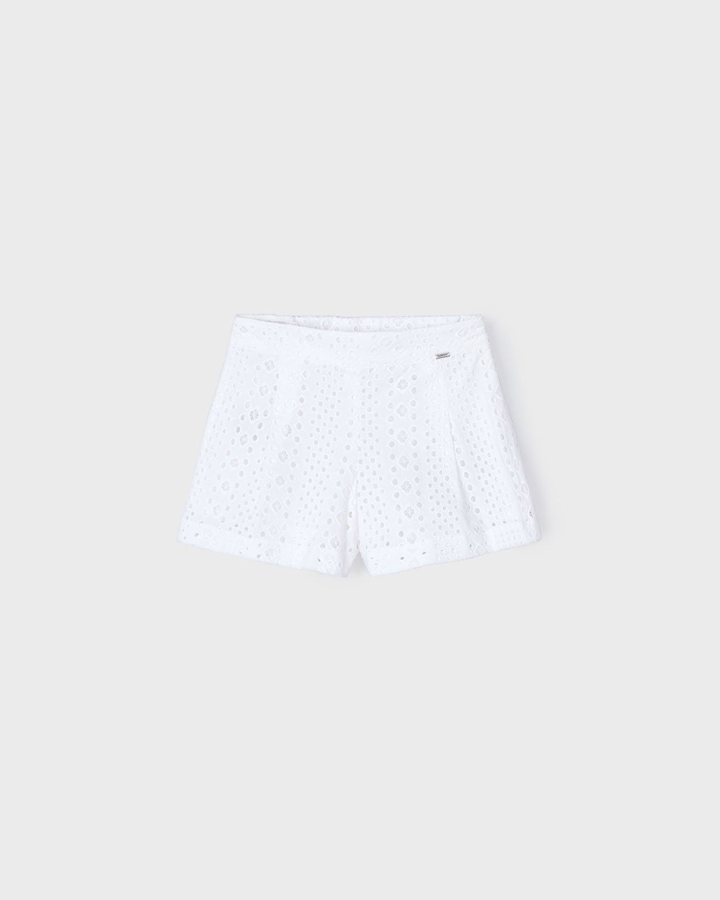 Pantaloncino traforato bambina Mayoral bianco Mayoral Bianco