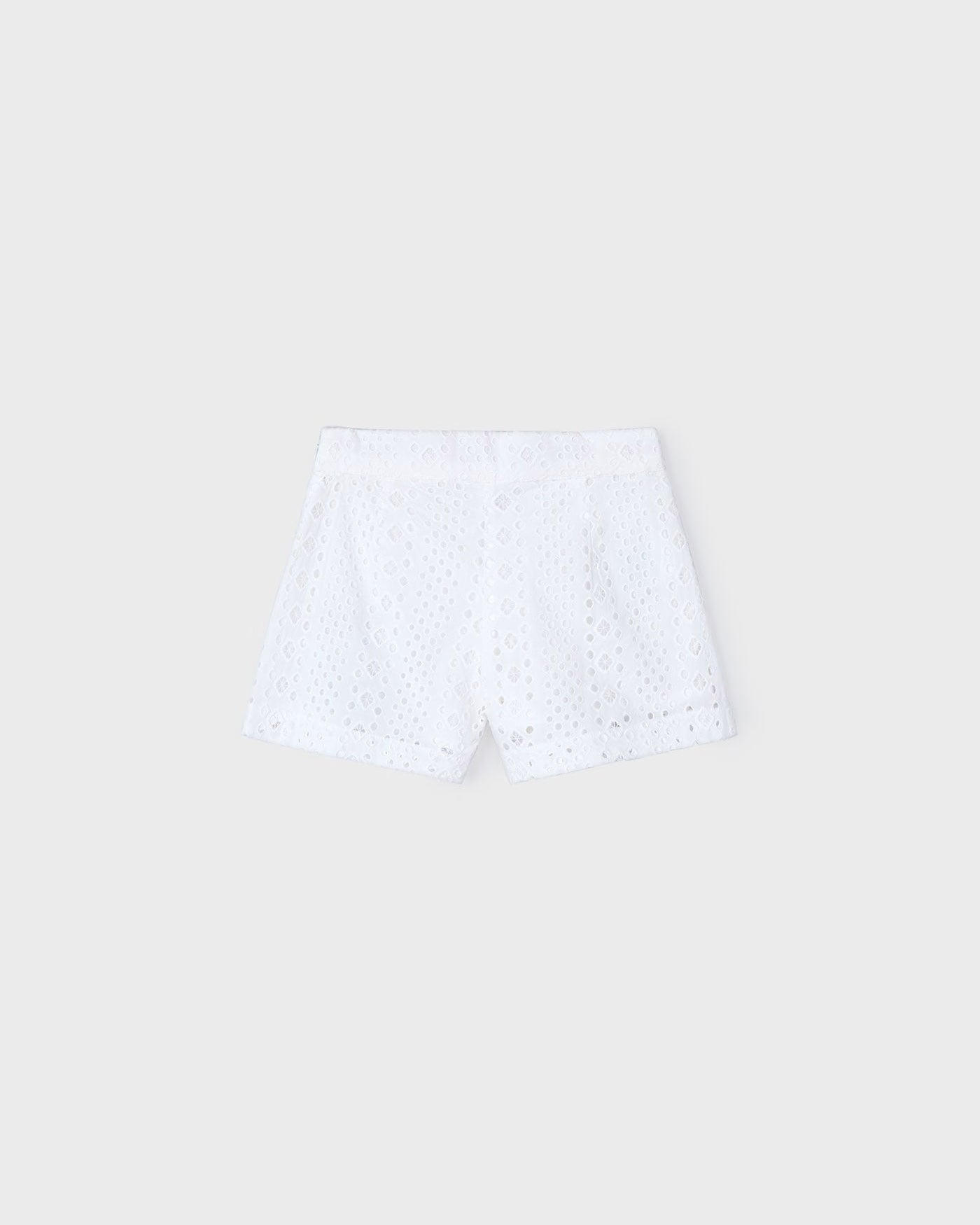 Pantaloncino traforato bambina Mayoral bianco Mayoral Bianco