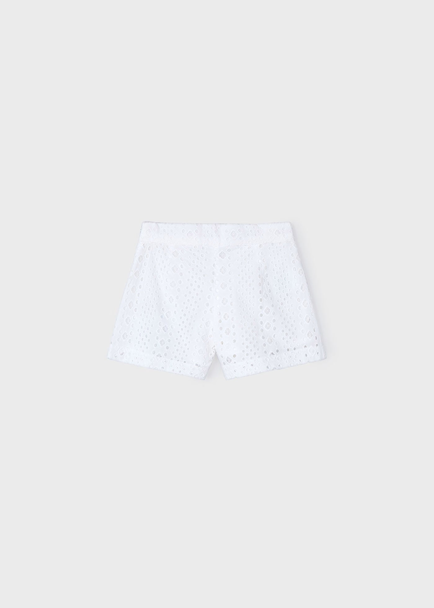 Pantaloncino traforato bambina Mayoral bianco Mayoral Bianco