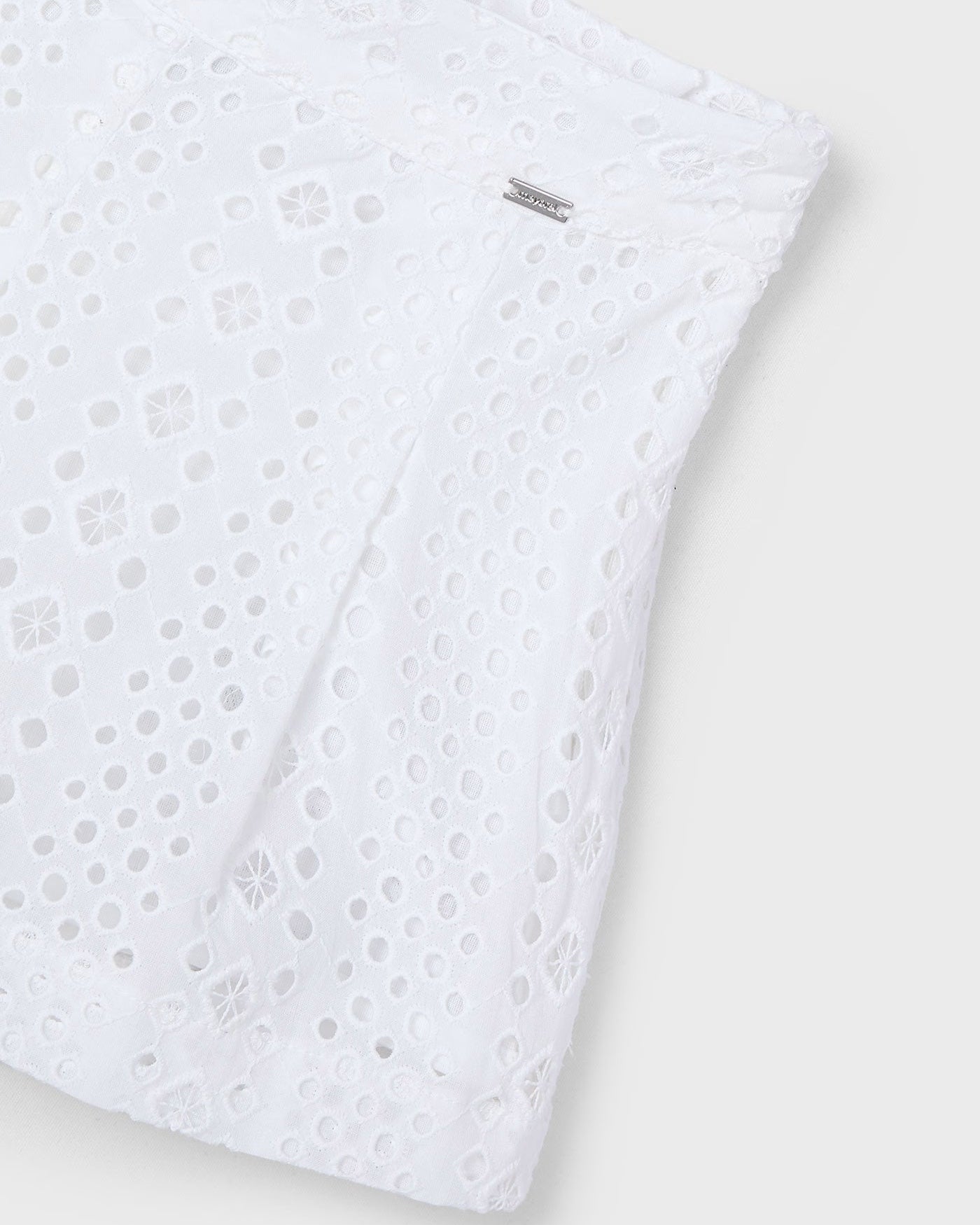 Pantaloncino traforato bambina Mayoral bianco Mayoral Bianco