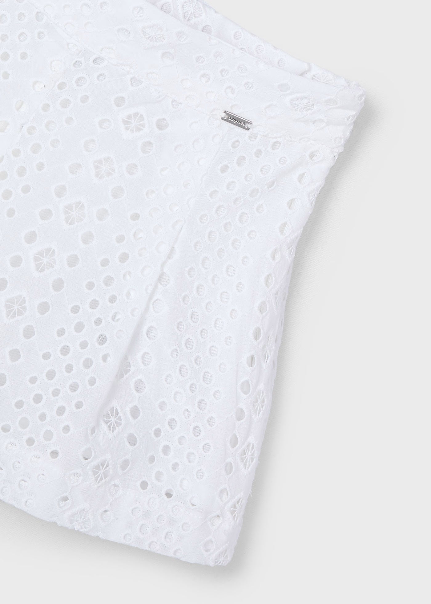 Pantaloncino traforato bambina Mayoral bianco Mayoral Bianco
