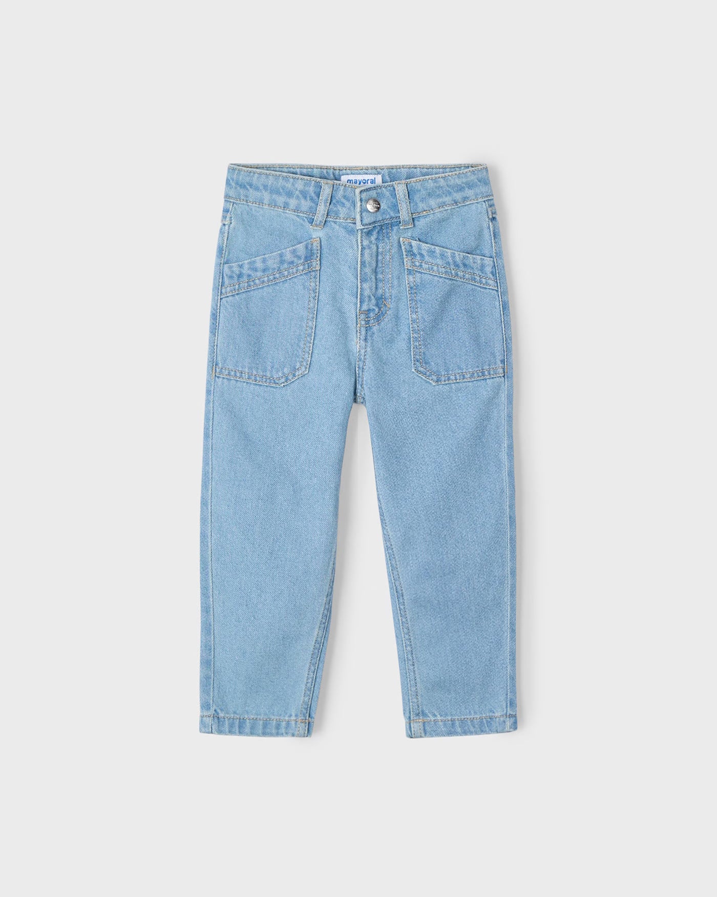 Pantalone ampio bambina Mayoral jeans chiaro Mayoral Azzurro