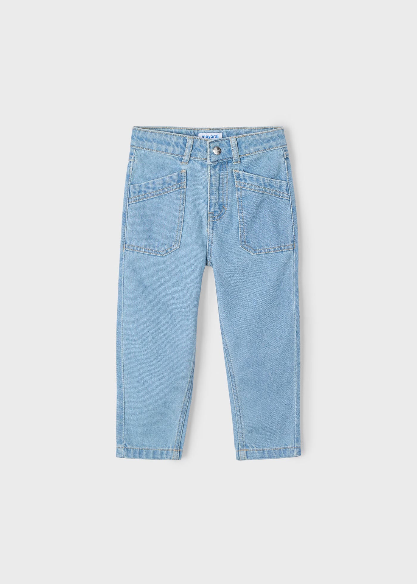 Pantalone ampio bambina Mayoral jeans chiaro Mayoral Azzurro