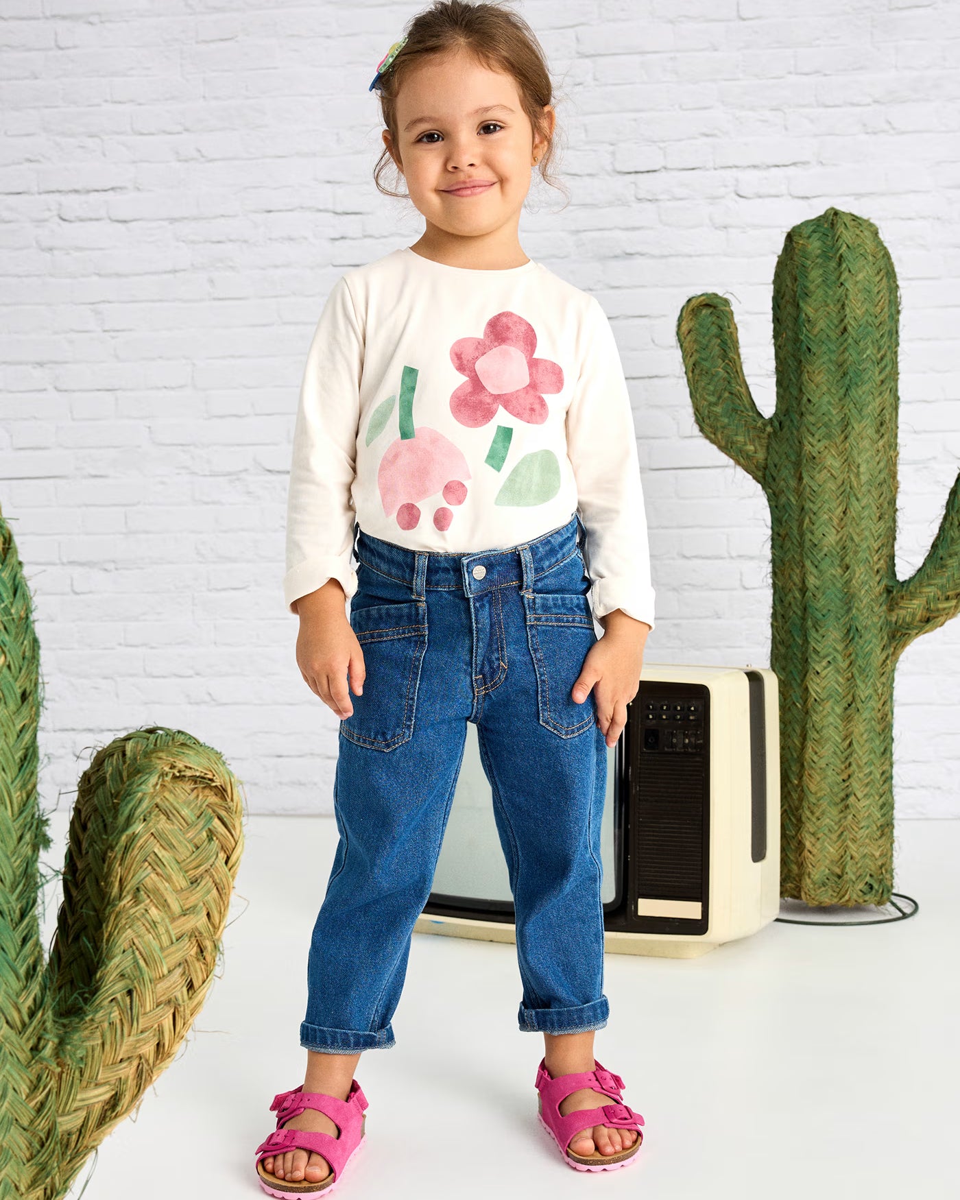 Pantalone ampio bambina Mayoral jeans scuro Mayoral 2 Anni 92cm