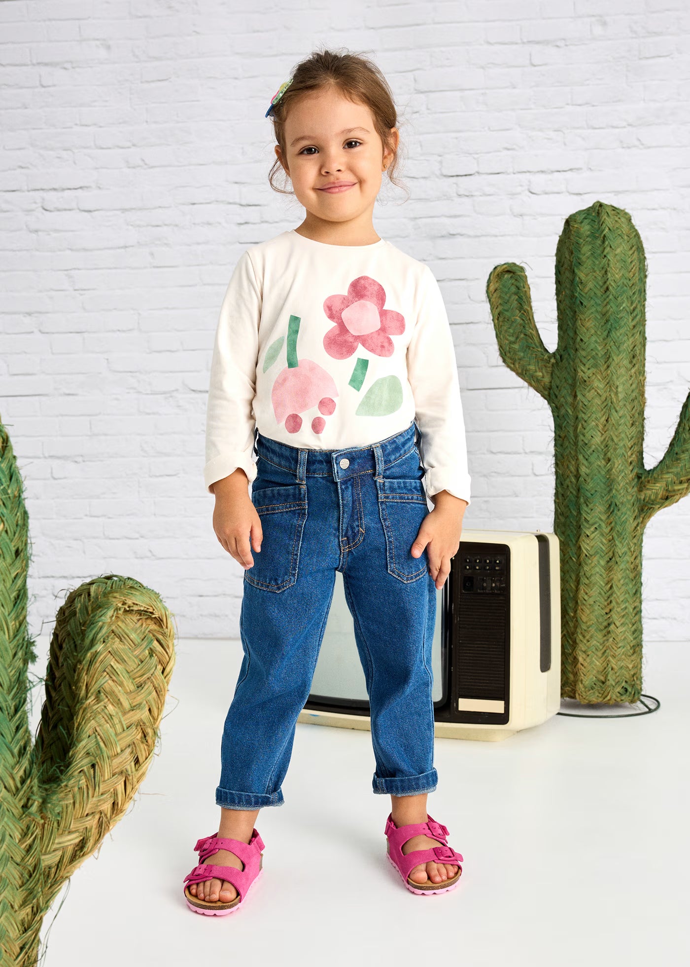 Pantalone ampio bambina Mayoral jeans scuro Mayoral 2 Anni 92cm