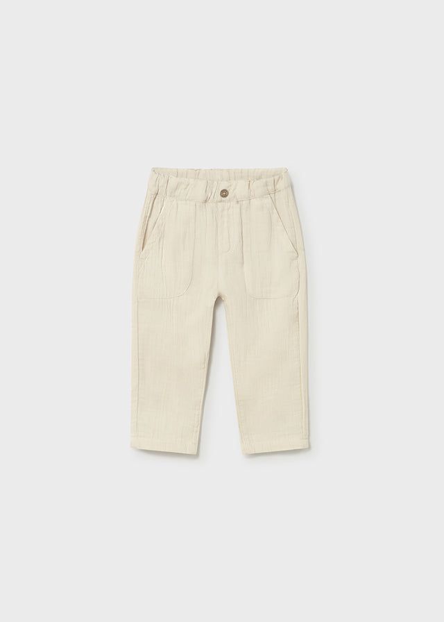 Pantalone bambula neonato Mayoral beige corda Mayoral 6 Mesi 68cm